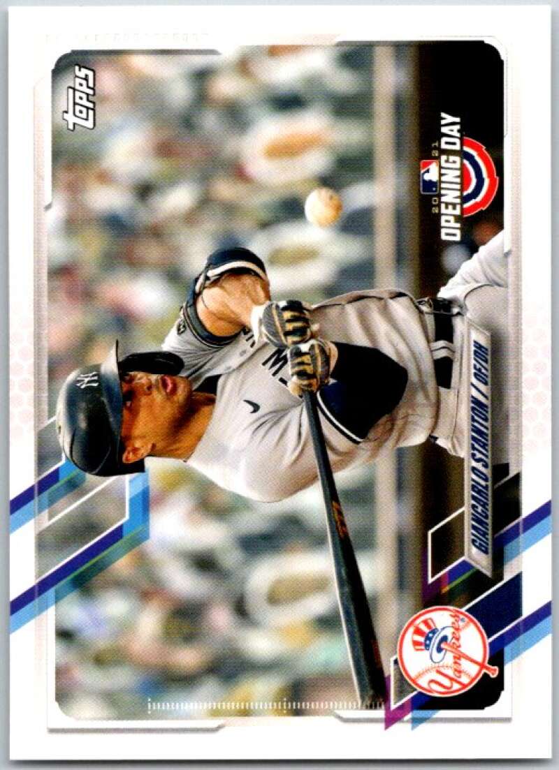 2021 Topps Opening Day #93 Giancarlo Stanton New York Yankees V44918