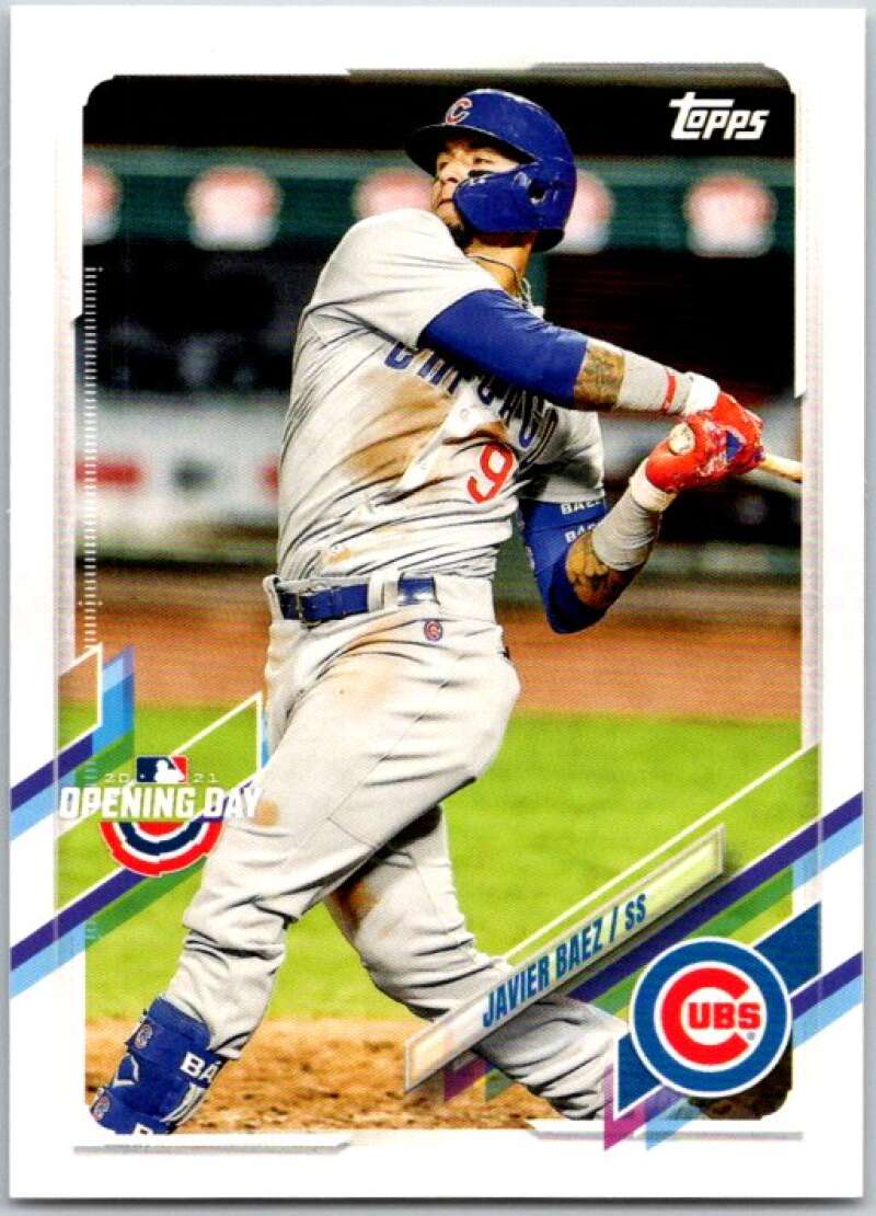 2021 Topps Opening Day #170 Javier Baez Chicago Cubs V44925