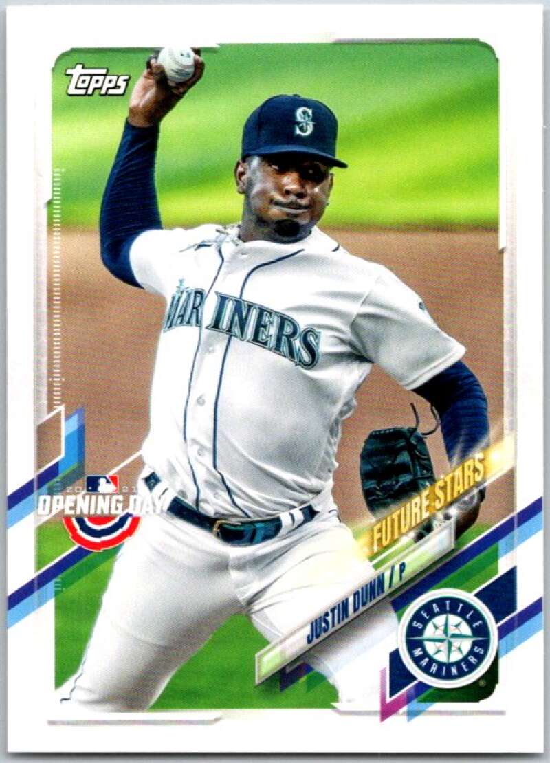 2021 Topps Opening Day #172 Justin Dunn Seattle Mariners V44926