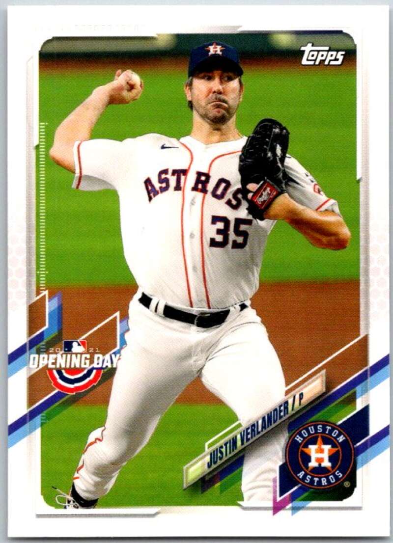 2021 Topps Opening Day #209 Justin Verlander Houston Astros V44930