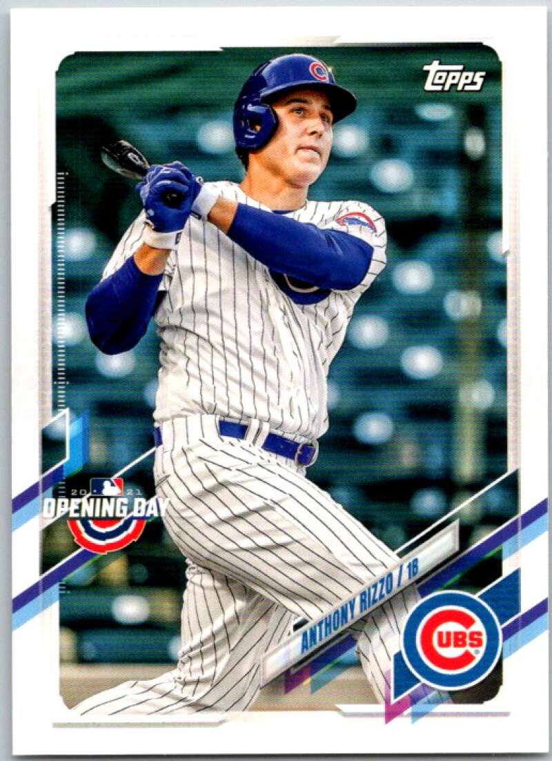 2021 Topps Opening Day #220 Anthony Rizzo Chicago Cubs V44932