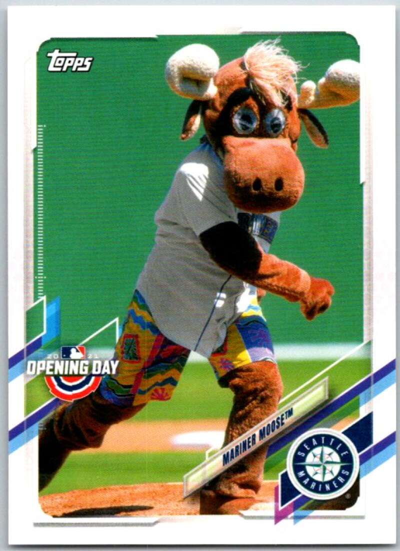 2021 Topps Opening Day Mascots #M-16 Mariner Moose Mariners V44936