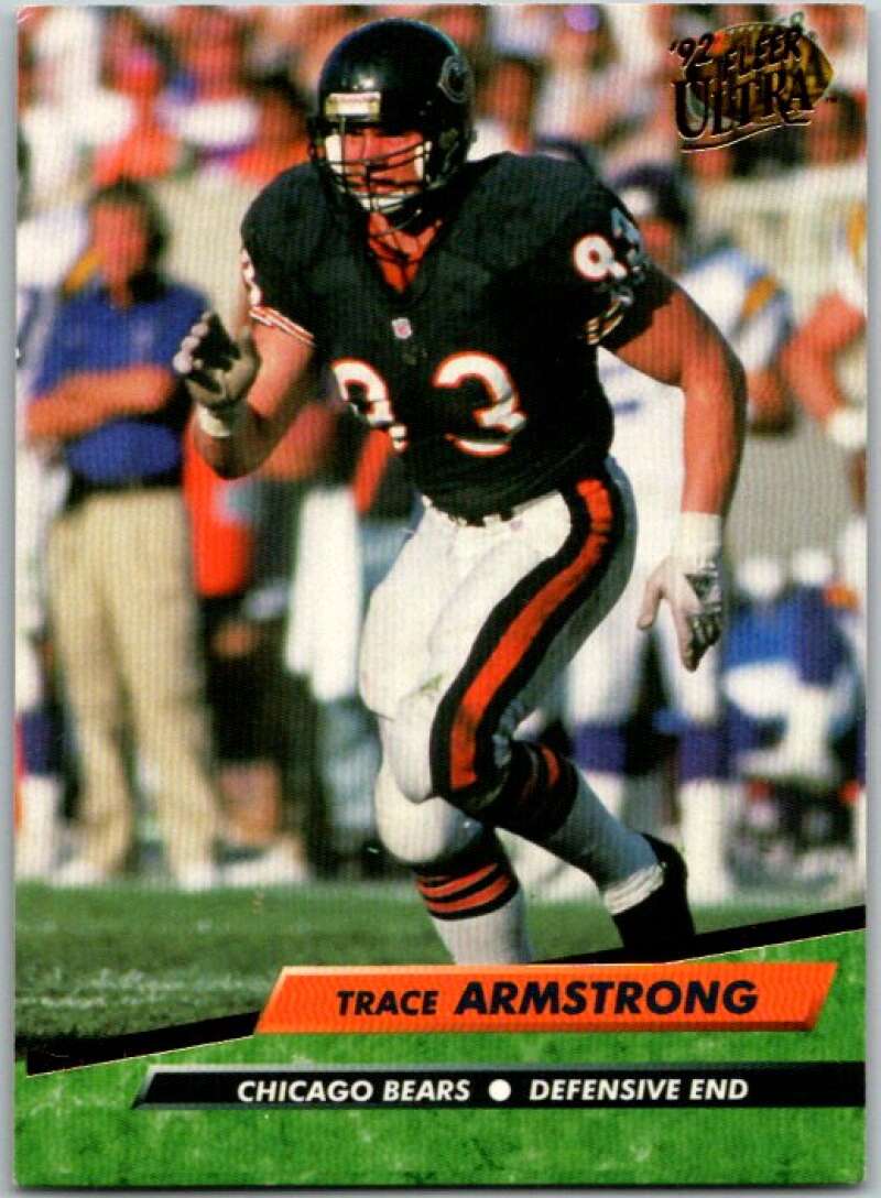 1992 Fleer Ultra Football #35 Trace Armstrong Chicago Bears V44940