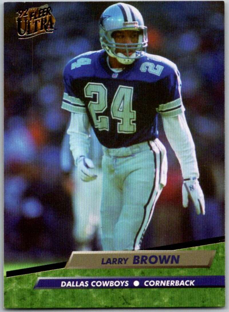1992 Fleer Ultra Football #78 Larry Brown DB Dallas Cowboys V44942