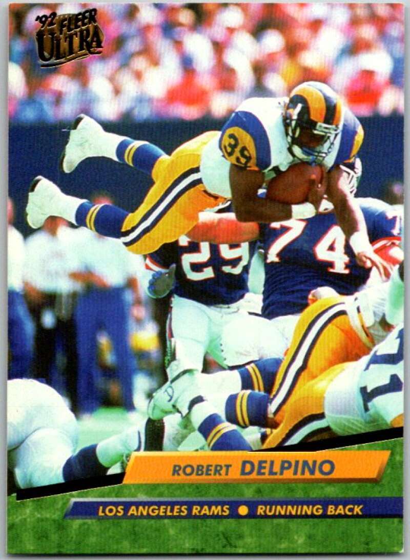 1992 Fleer Ultra Football #204 Robert Delpino Los Angeles Rams V44949