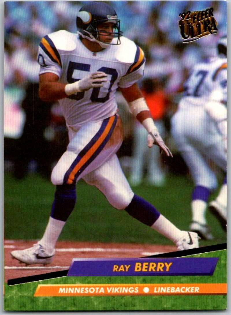 1992 Fleer Ultra Football #231 Ray Berry Minnesota Vikings V44951