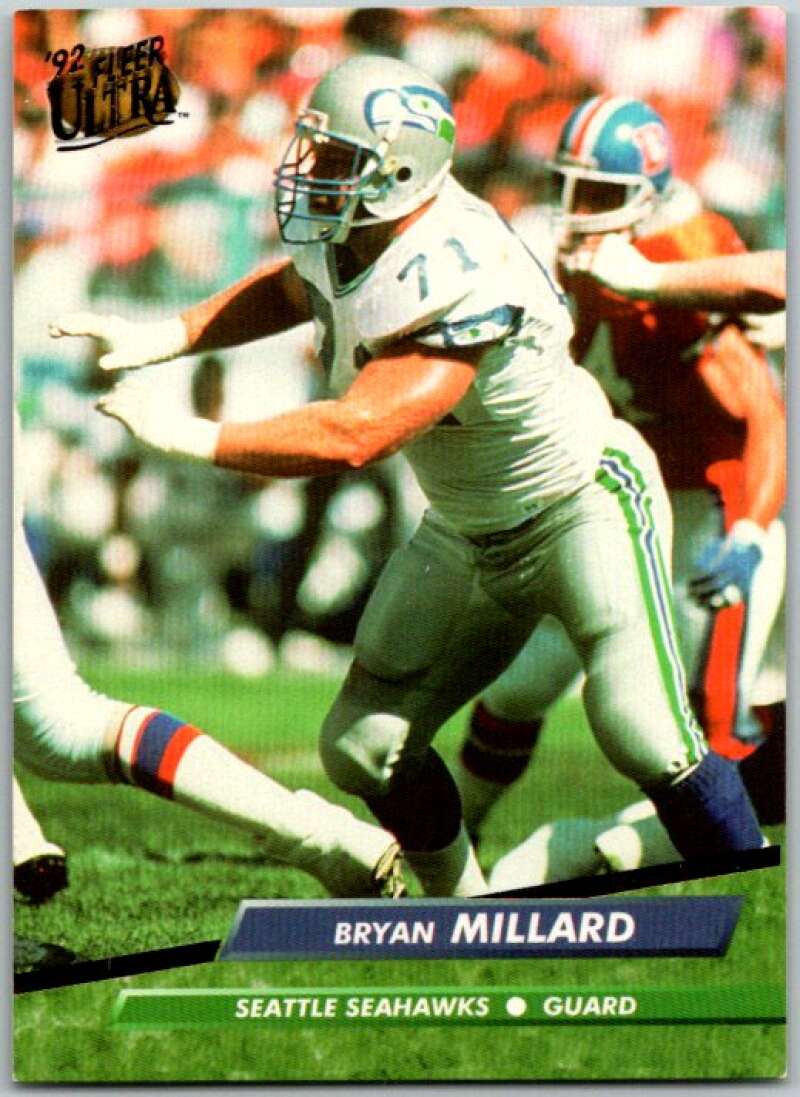 1992 Fleer Ultra Football #380 Bryan Millard Seattle Seahawks V44959