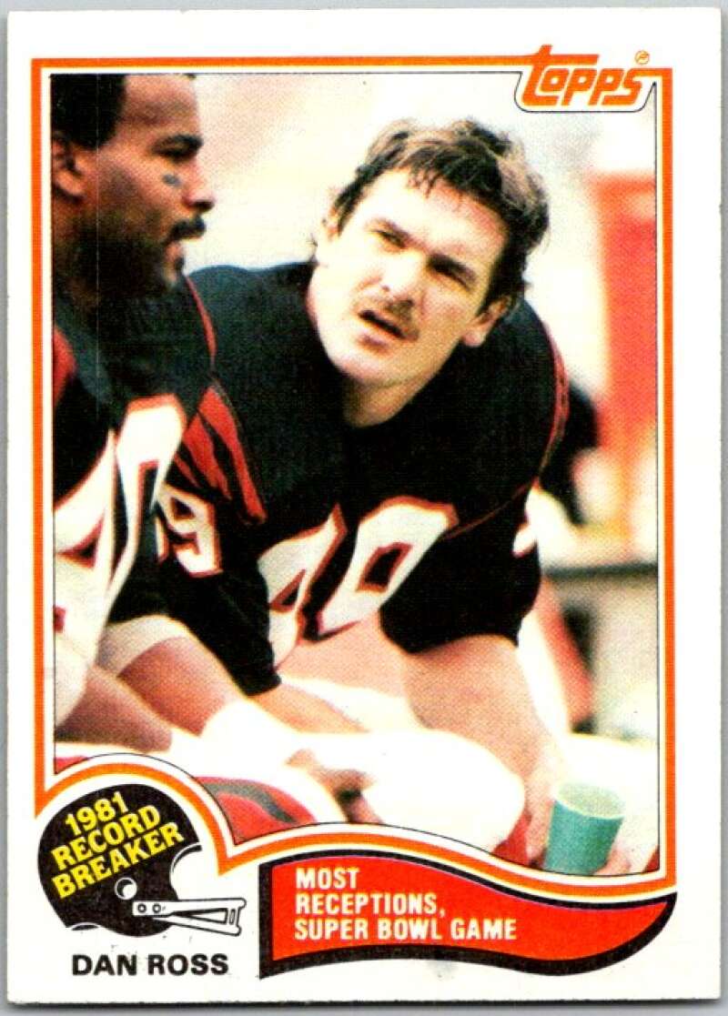 1982 Topps Football #6 Dan Ross RB Cincinnati Bengals V44963
