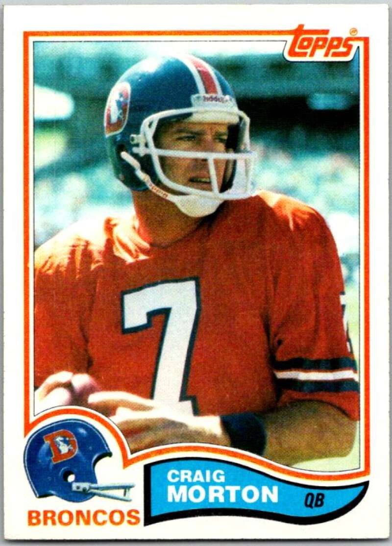 1982 Topps Football #81 Craig Morton Denver Broncos V44965
