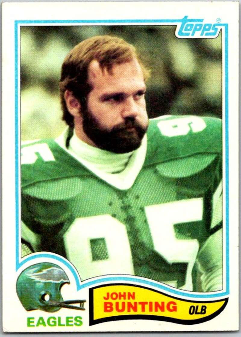 1982 Topps Football #438 John Bunting Philadelphia Eagles V44975