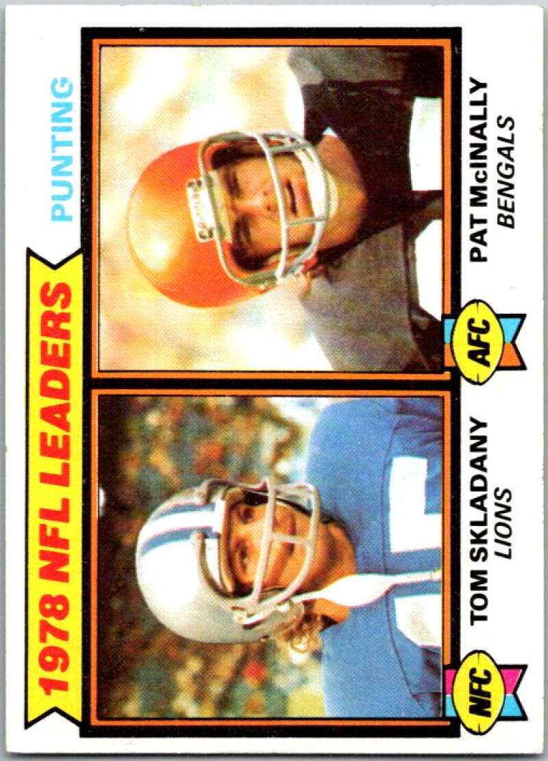 1979 Topps Football #6 Skladany/McInally 1978 Punting Leaders V44979