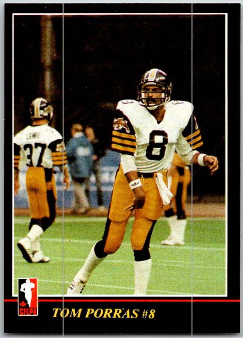 1986 Jogo CFL Football #2 Tom Porras #8 V45008