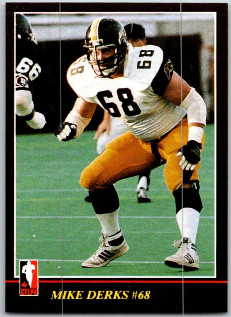 1986 Jogo CFL Football #6 Mike Derks #68 V45012