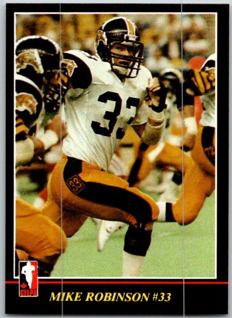 1986 Jogo CFL Football #9 Mike Robinson #33 V45015
