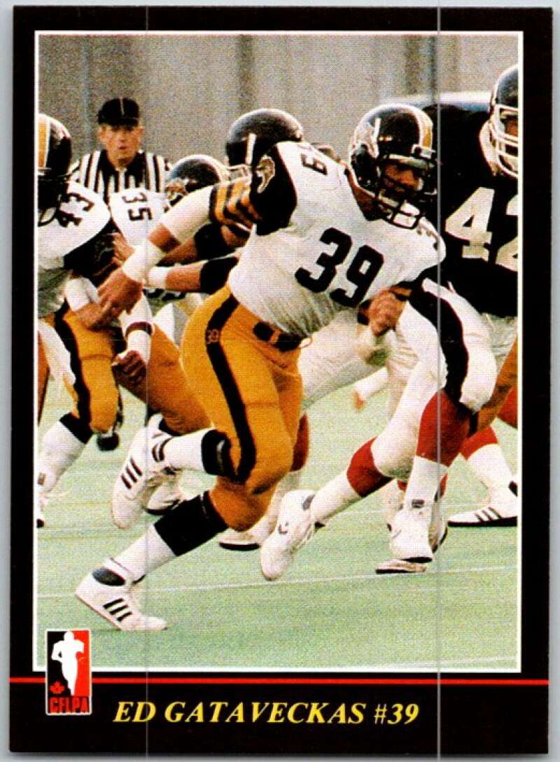 1986 Jogo CFL Football #12 Ed Gataveckas #39 V45018