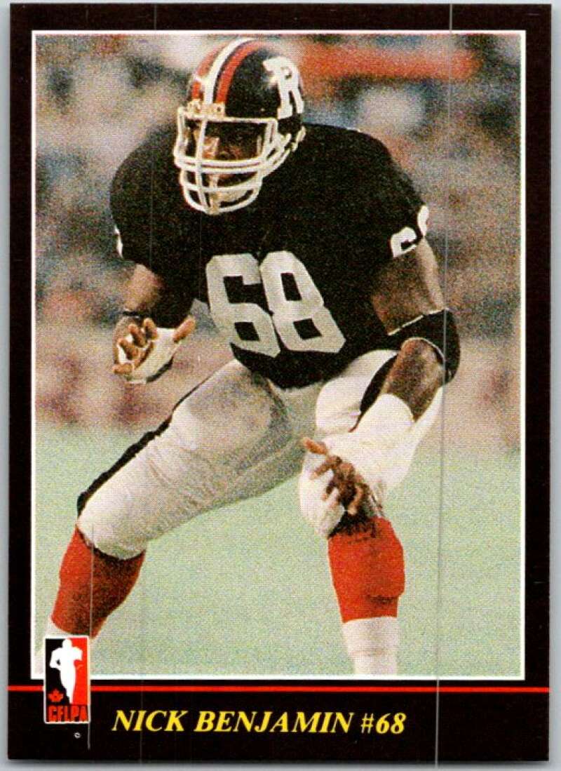 1986 Jogo CFL Football #16 Nick Benjamin #68 V45022