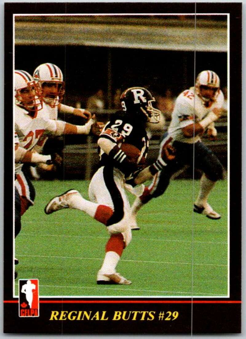 1986 Jogo CFL Football #17 Reginal Butts #29 V45023