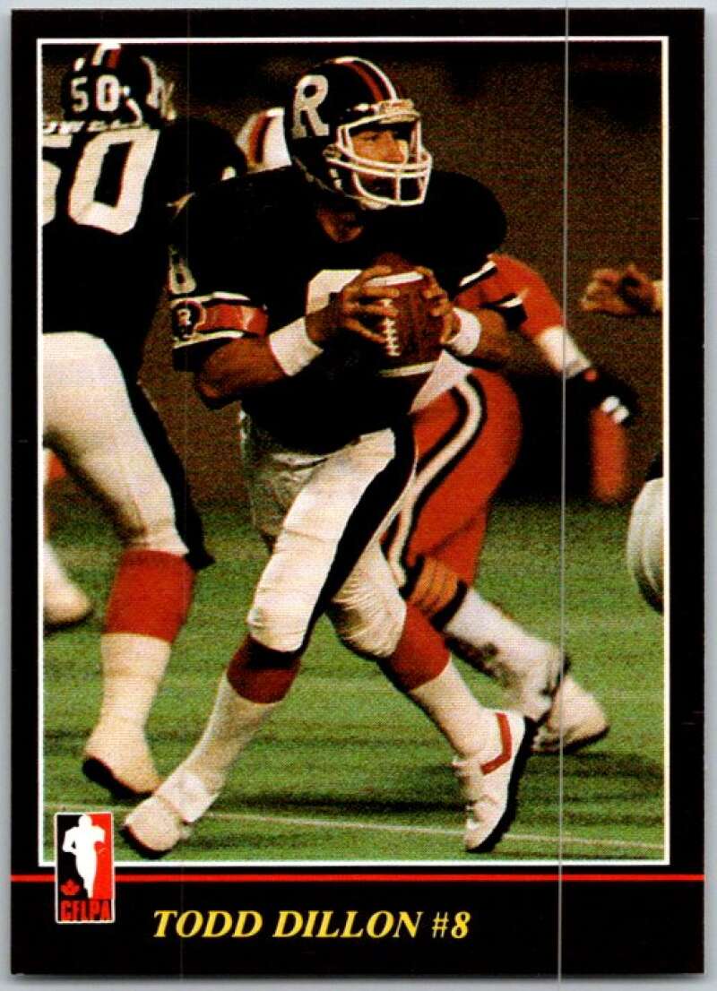 1986 Jogo CFL Football #19 Todd Dilon #4 V45025