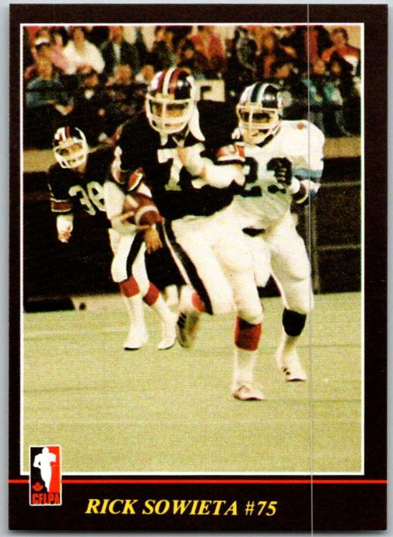1986 Jogo CFL Football #26 Rick Sowieta #75 V45032