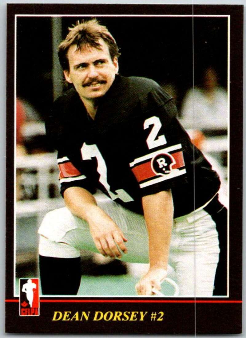 1986 Jogo CFL Football #29 Dean Dorsey #2 V45035