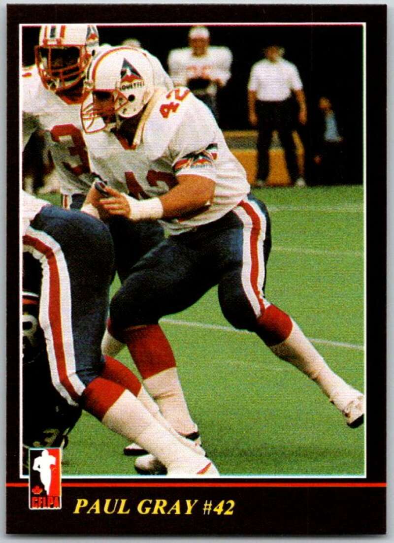1986 Jogo CFL Football #47 Paul Gray #42 V45055