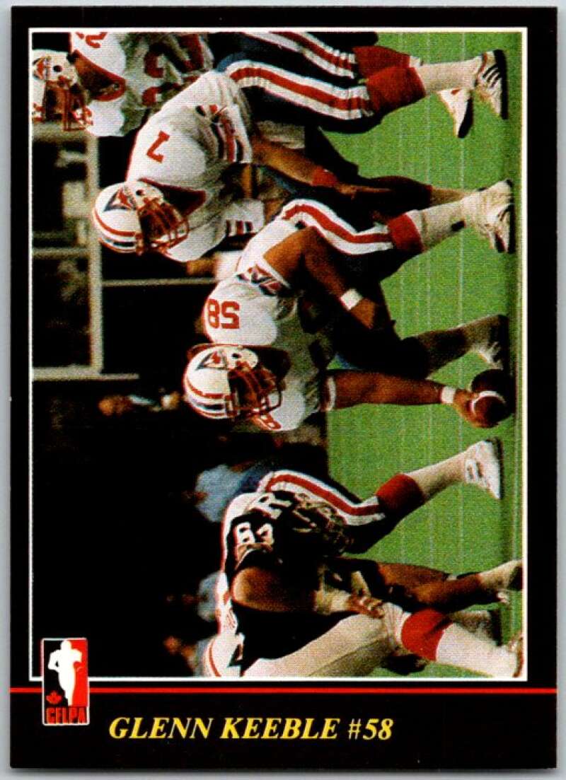 1986 Jogo CFL Football #51 Glenn Keeble #58 V45059