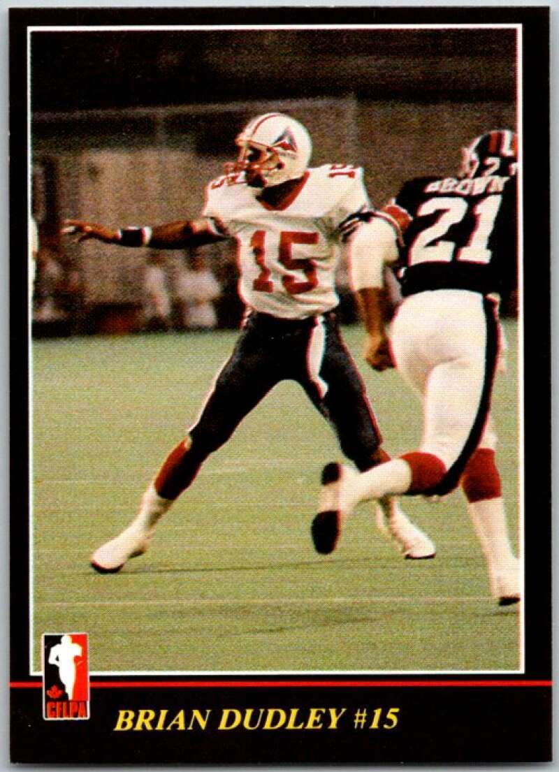 1986 Jogo CFL Football #53 Brian Dudley #15 V45061