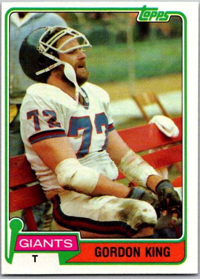 1981 Topps Football #14 Gordon King  New York Giants  V45064
