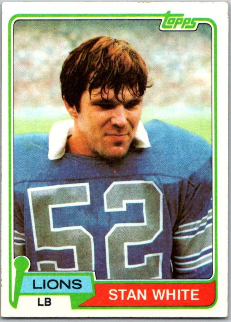 1981 Topps Football #27 Stan White Detroit Lions V45066