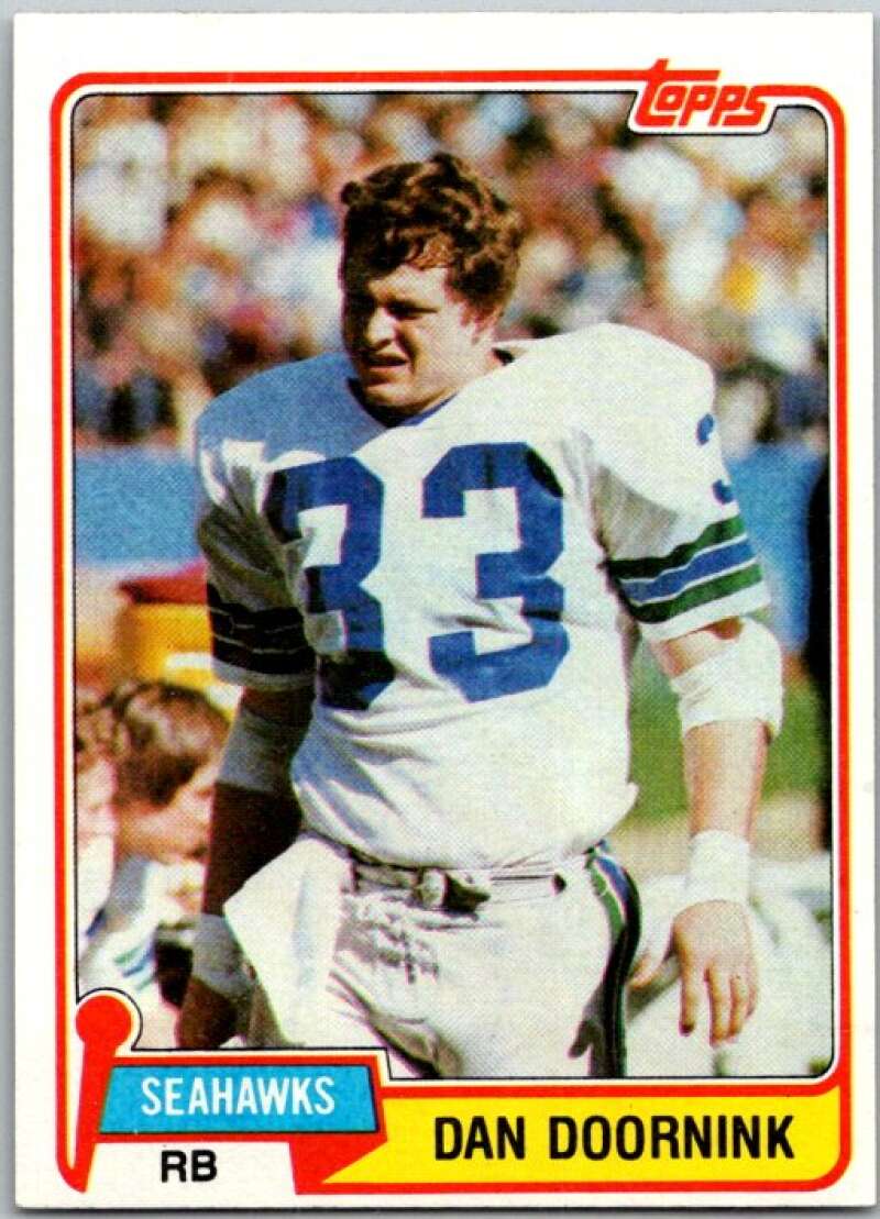 1981 Topps Football #48 Dan Doornink Seattle Seahawks V45073