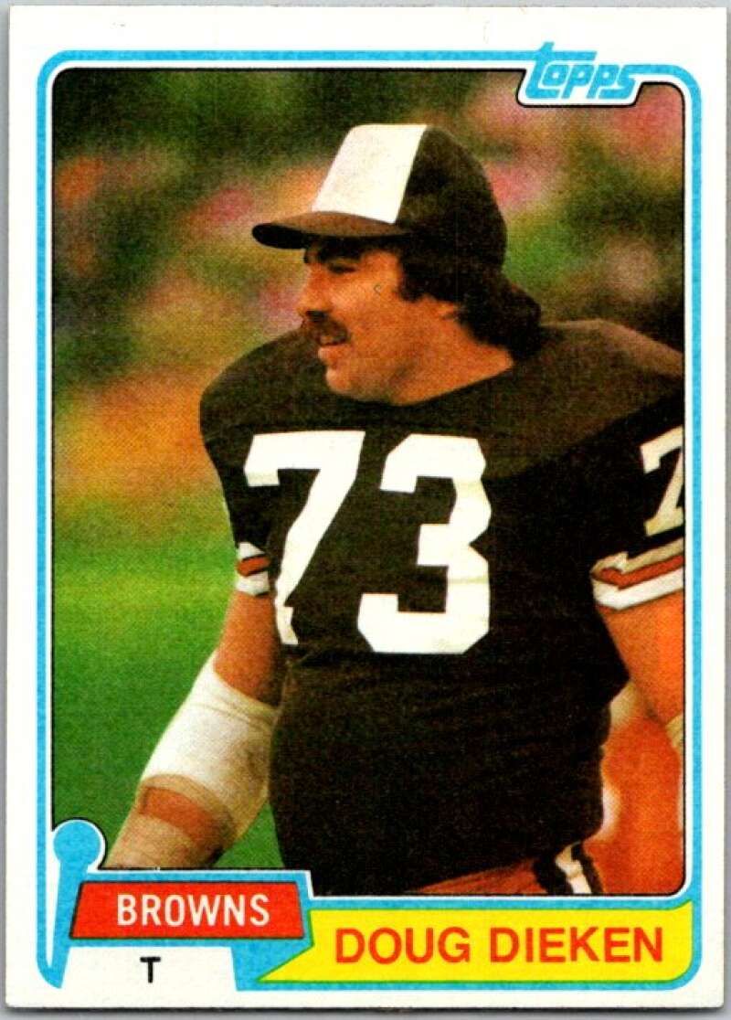 1981 Topps Football #49 Doug Dieken Cleveland Browns V45074