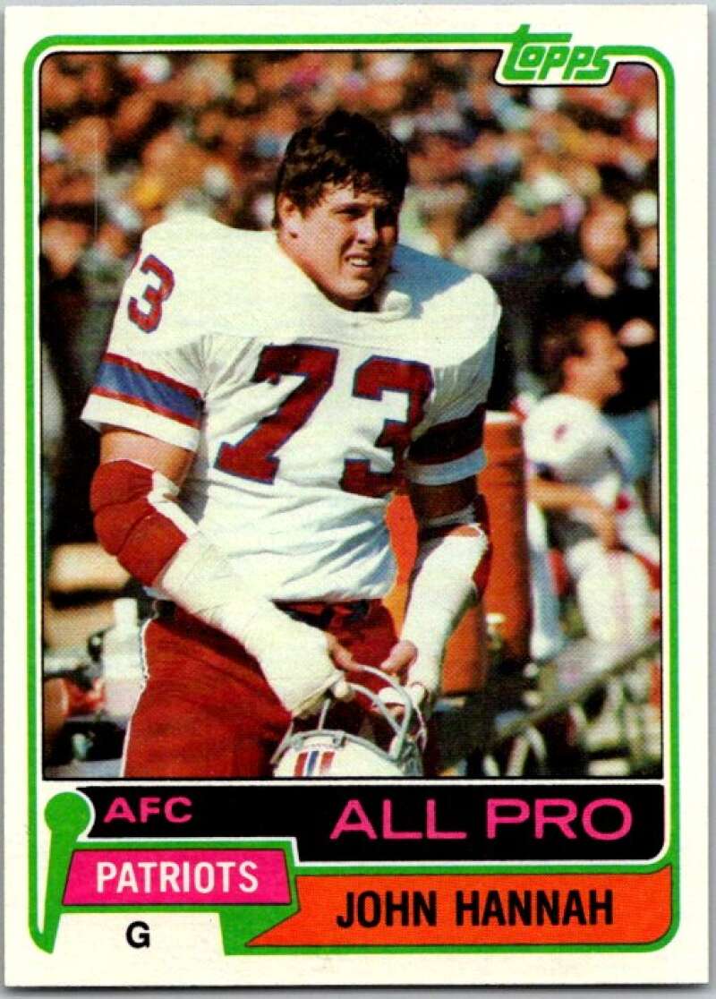1981 Topps Football #80 John Hannah New England Patriots V45084