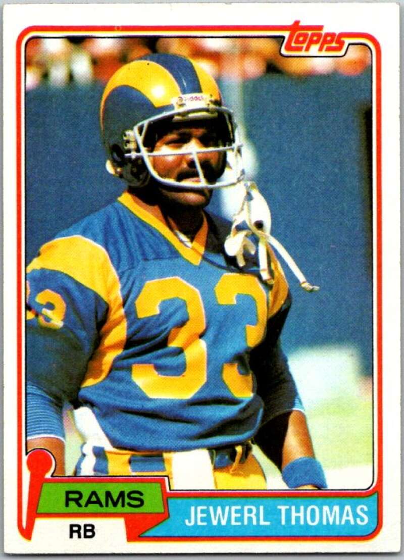 1981 Topps Football #98 Jewerl Thomas RC Rookie Rams V45087