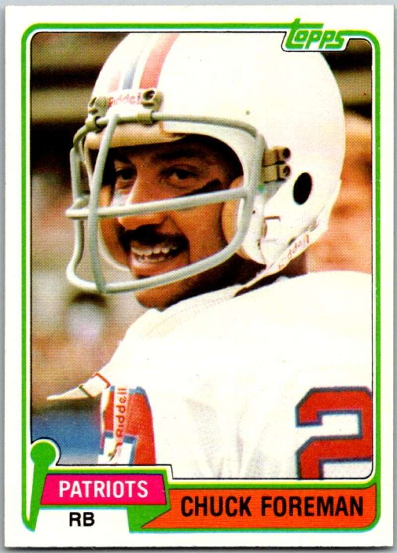 1981 Topps Football #119 Chuck Foreman New England Patriots V45089