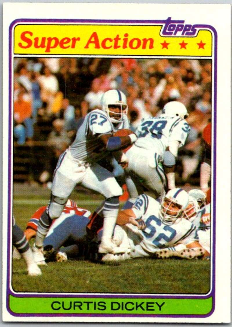 1981 Topps Football #121 Curtis Dickey Baltimore Colts V45090