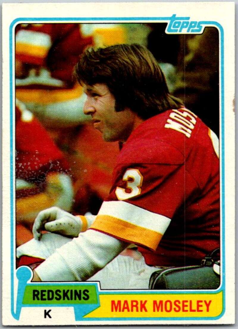 1981 Topps Football #145 Mark Moseley Washington V45094