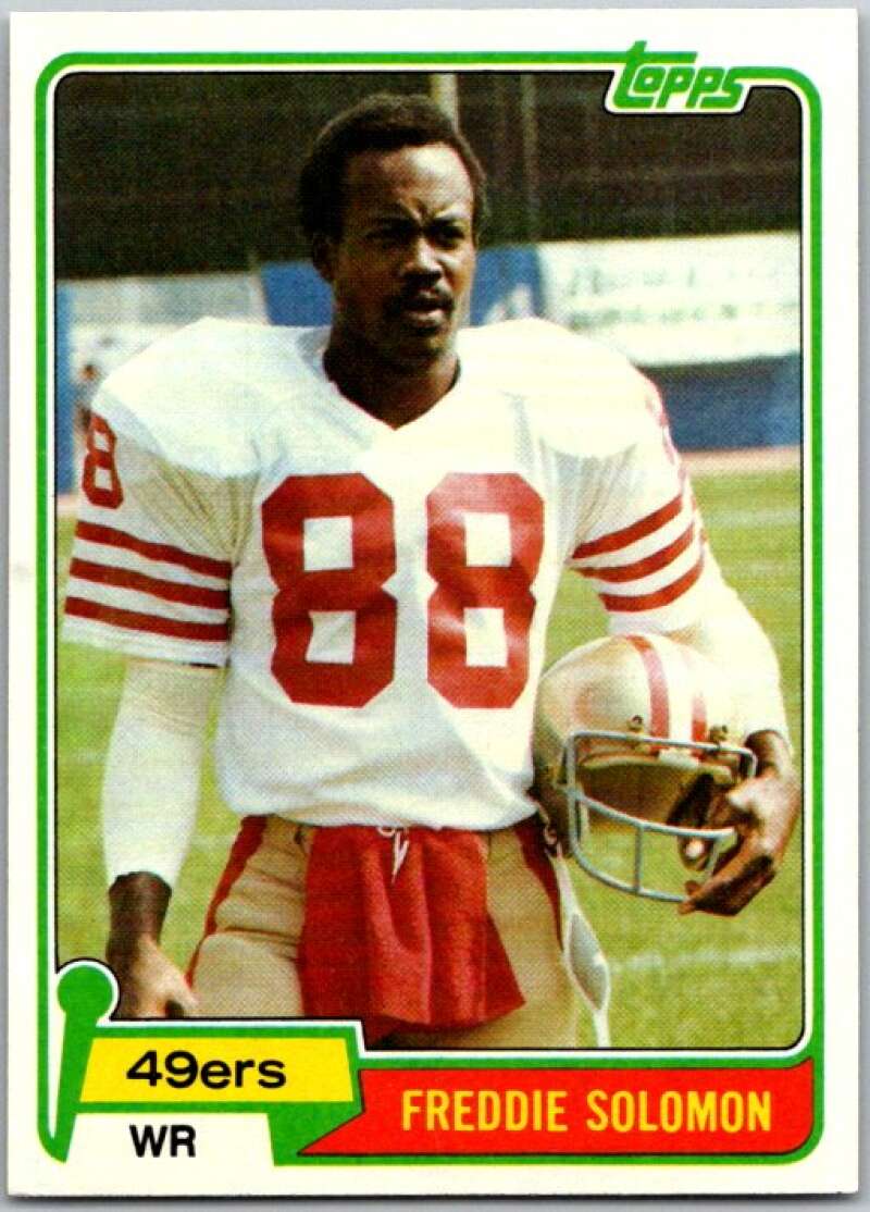 1981 Topps Football #148 Freddie Solomon San Francisco 49ers V45096