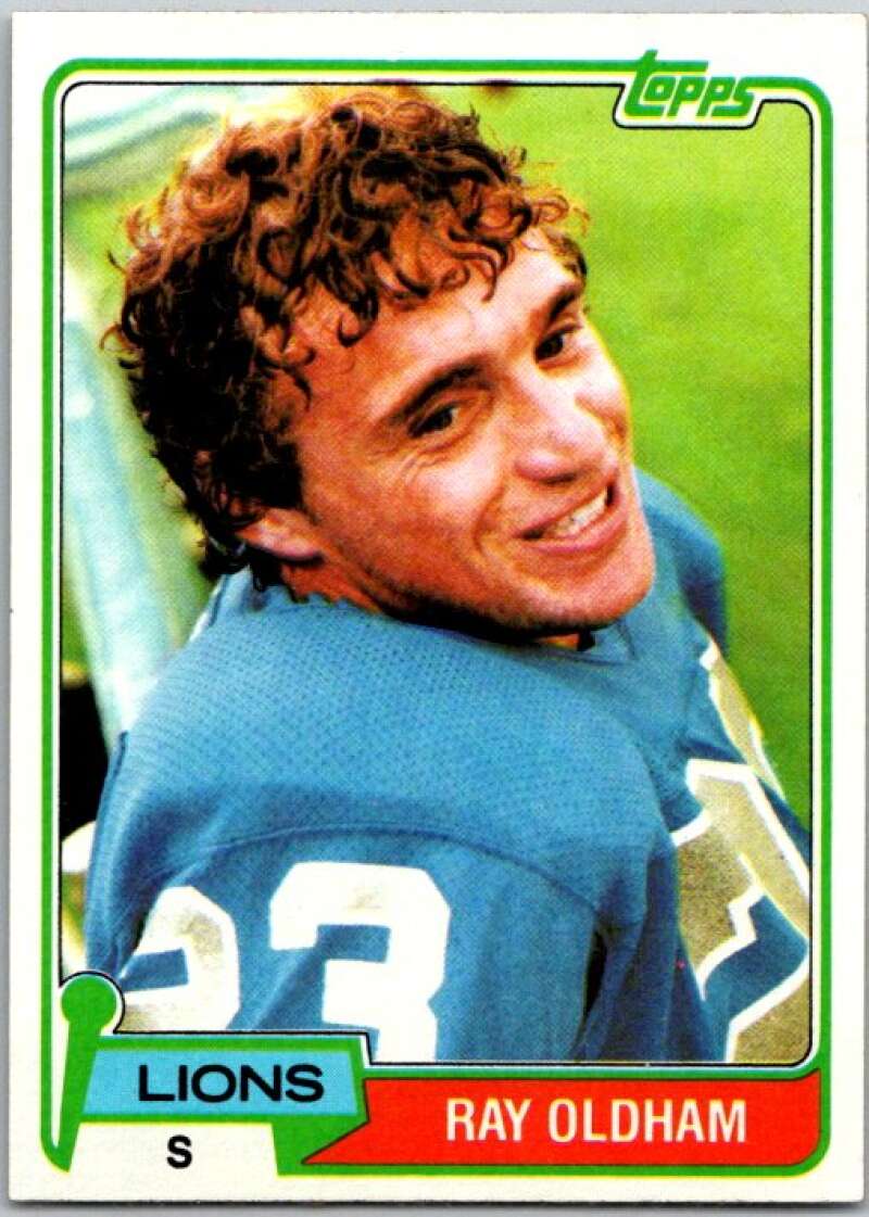 1981 Topps Football #224 Ray Oldham Detroit Lions V45105