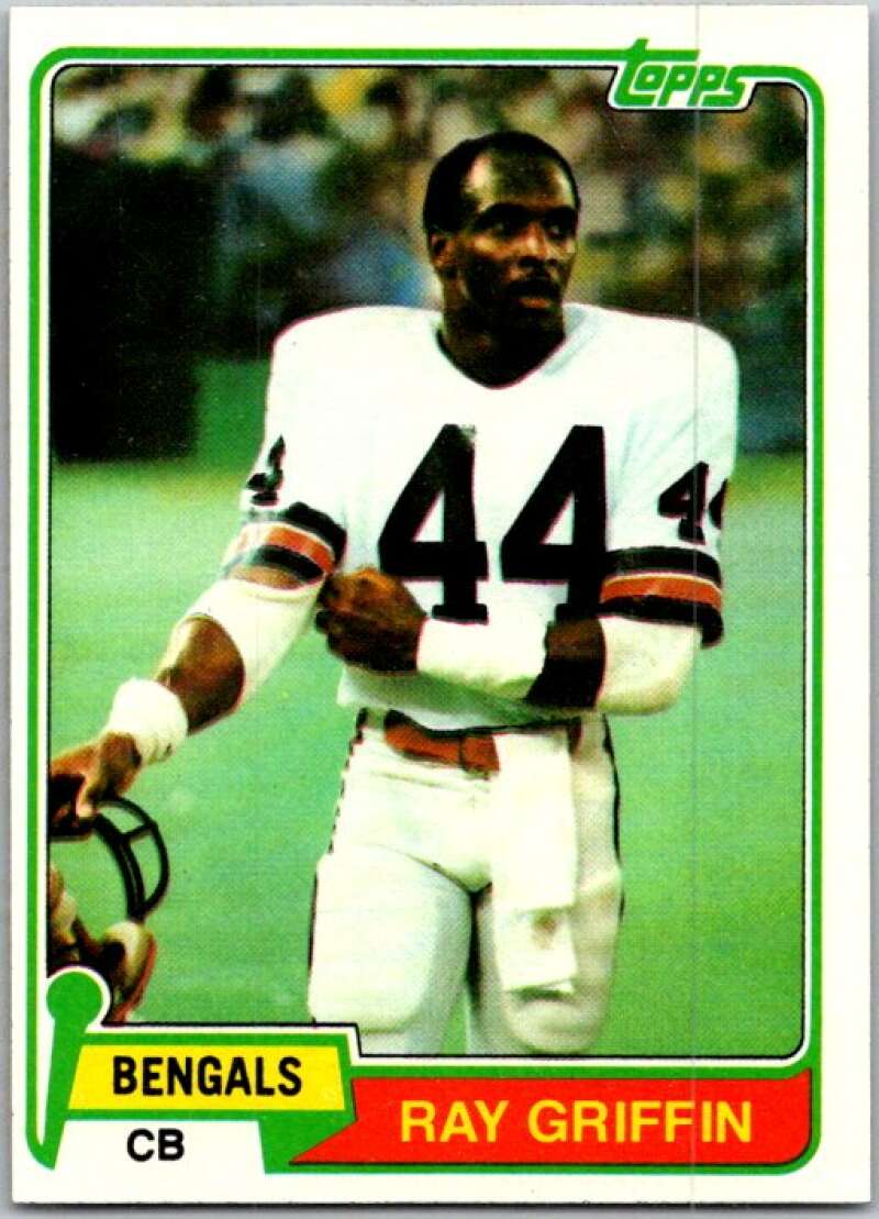 1981 Topps Football #257 Ray Griffin RC Rookie Bengals V45111