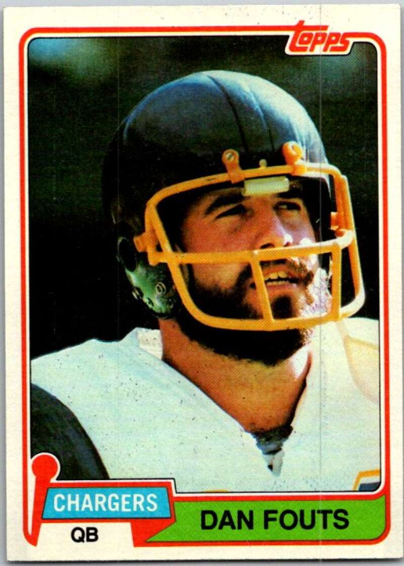 1981 Topps Football #265 Dan Fouts San Diego Chargers V45113