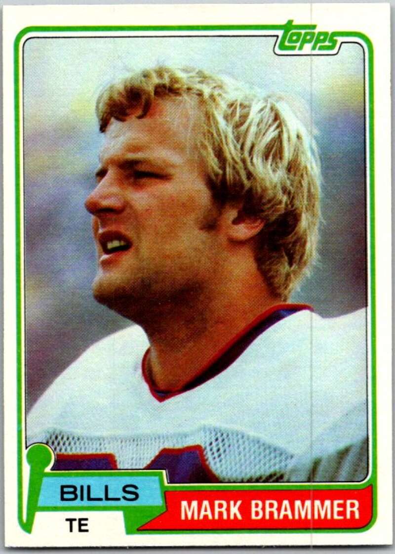 1981 Topps Football #283 Mark Brammer RC Rookie Bills V45116