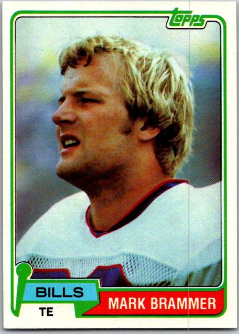 1982 Topps Football #283 Mark Brammer RC Rookie Bills V45117
