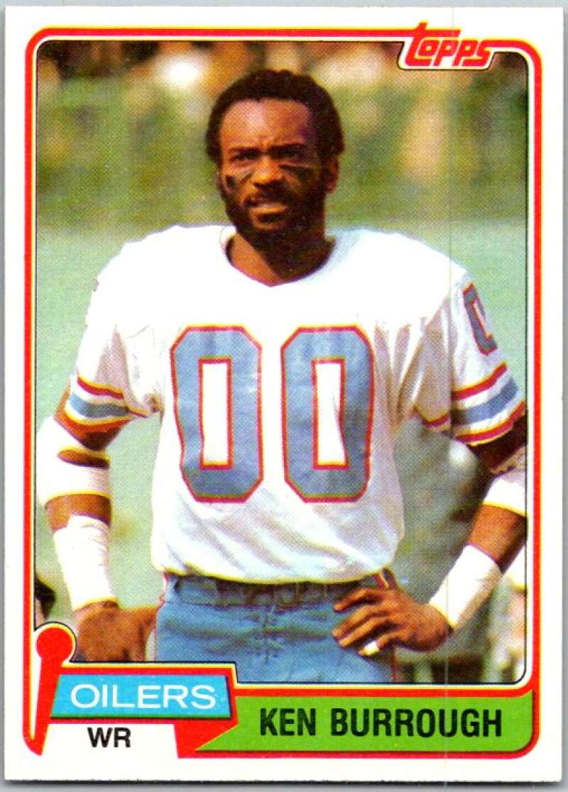 1981 Topps Football #301 Ken Burrough Houston Oilers V45121