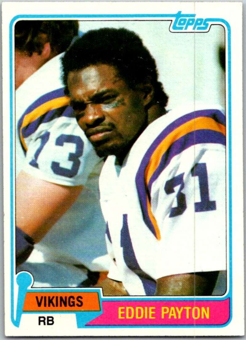 1981 Topps Football #304 Eddie Payton Minnesota Vikings V45122