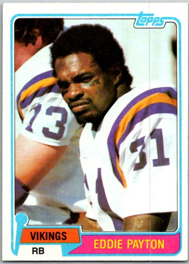 1981 Topps Football #304 Eddie Payton Minnesota Vikings V45123