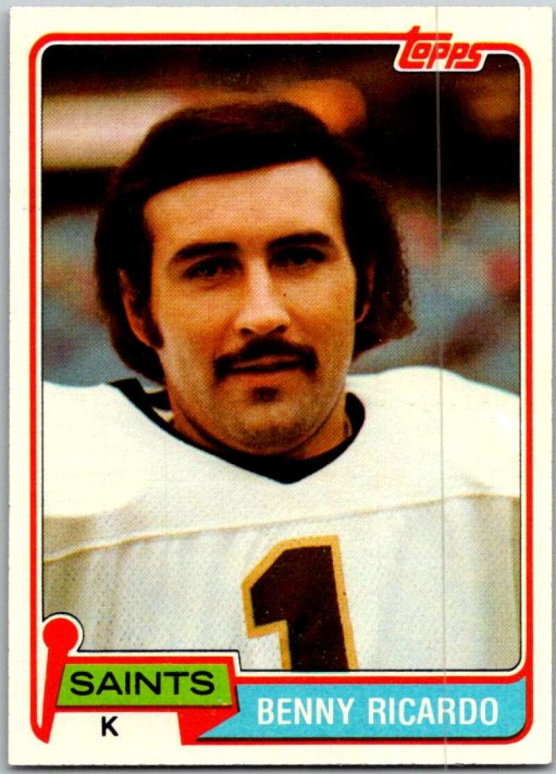 1981 Topps Football #306 Benny Ricardo New Orleans Saints V45126