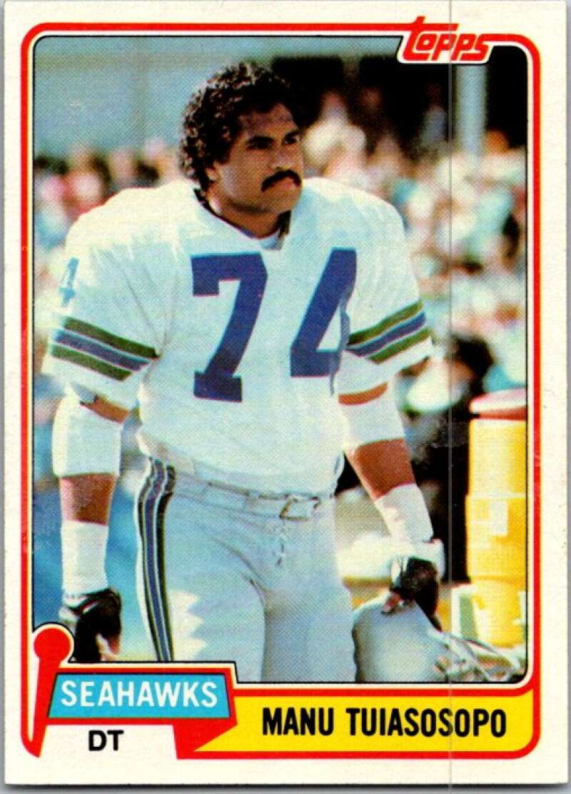 1981 Topps Football #320 Manu Tuiasosopo Seattle Seahawks V45130