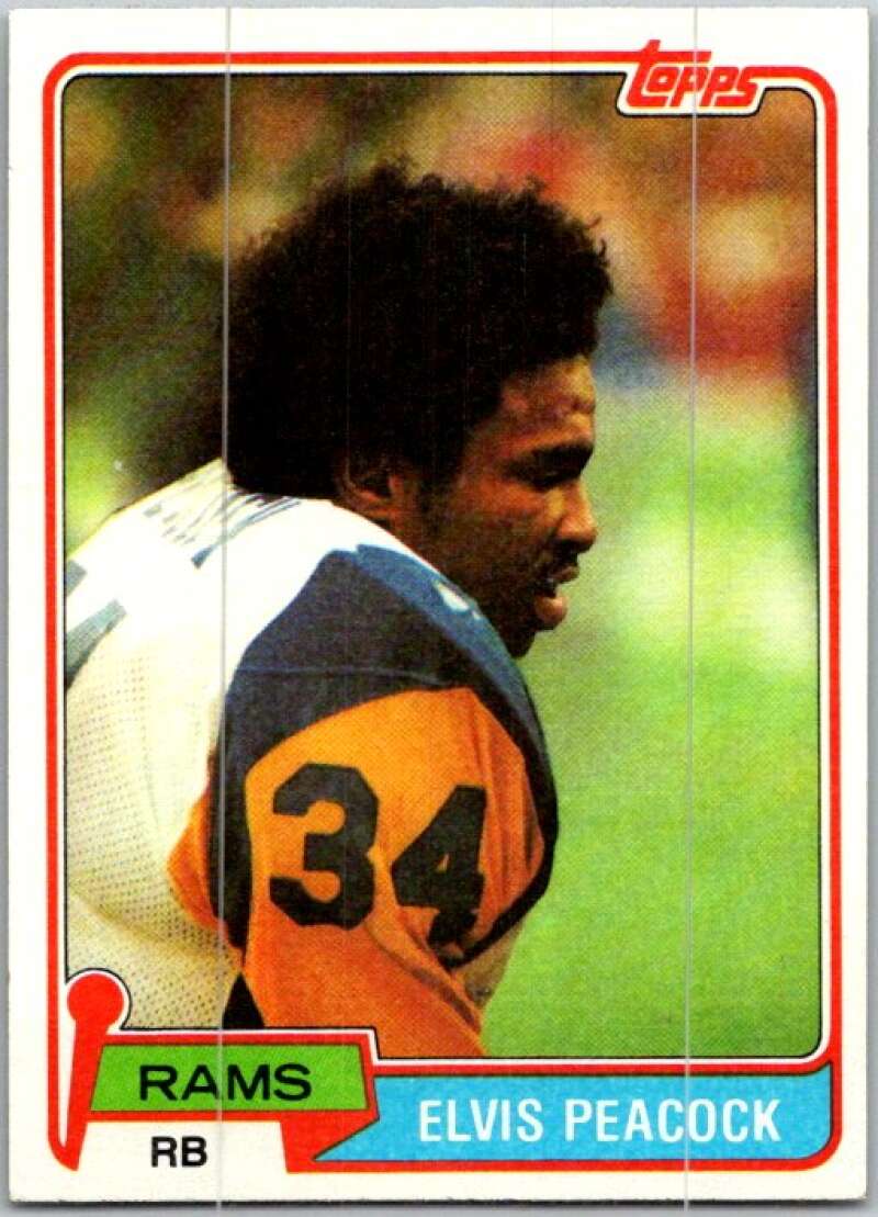1981 Topps Football #514 Elvis Peacock RC Rookie Rams V45182