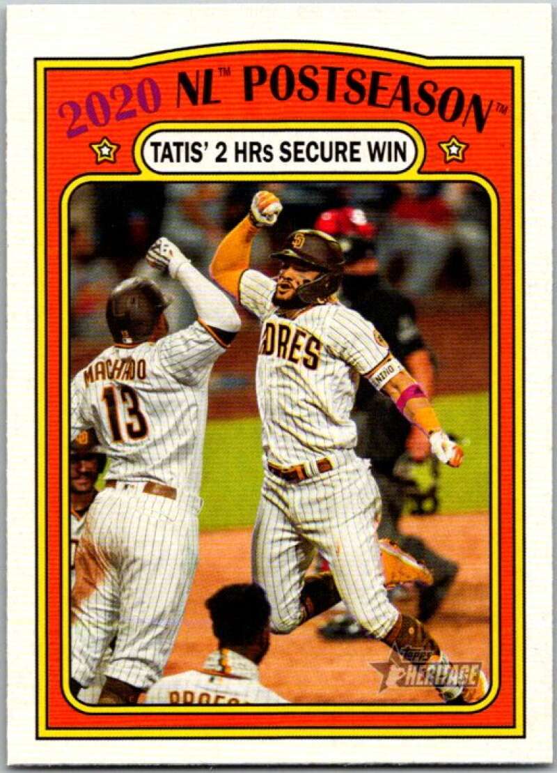 2021 Topps Heritage #21 Fernando Tatis Jr. Playoff Highlights Padres V45185