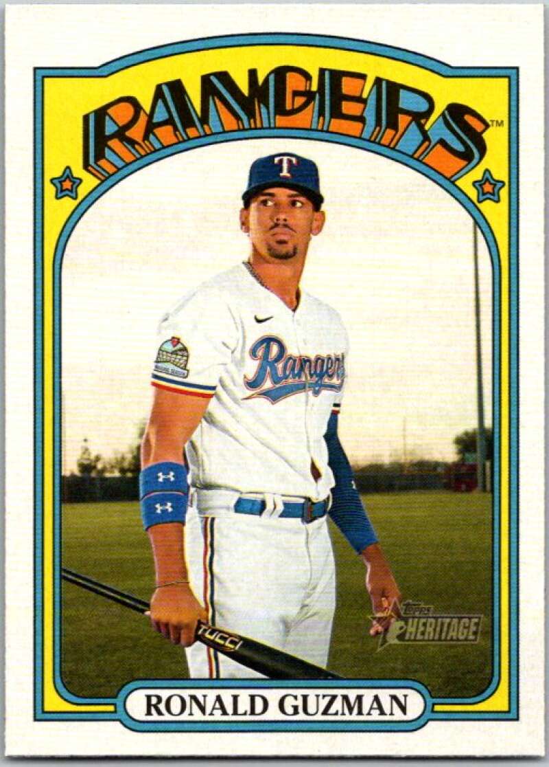 2021 Topps Heritage #73 Ronald Guzman Texas Rangers V45187